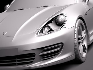 Porsche Panamera Turbo S 2012 Model 3D