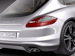 Porsche Panamera Turbo S 2012 Model 3D