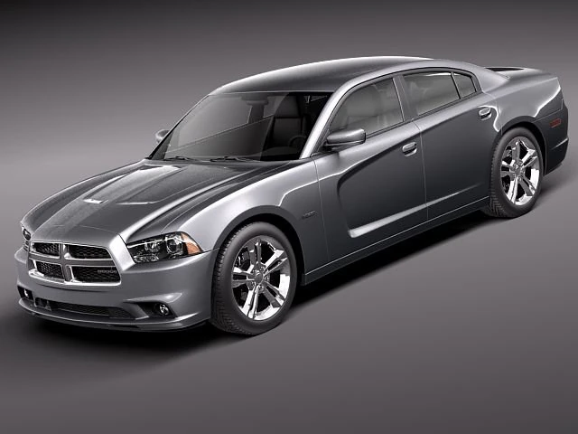 Dodge Charger 2012 3D Model .c4d .max .obj .3ds .fbx .stl .blend
