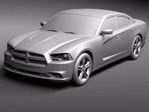 Dodge Charger 2012 3D Model