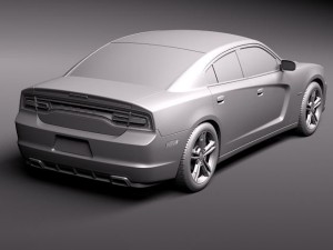 Dodge Charger 2012 3D Model