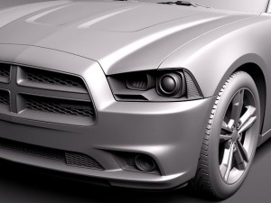 Dodge Charger 2012 3D Model