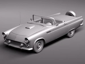 Thunderbird 1956 Modello 3D