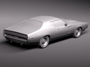 Dodge Charger 1971 3D Модель