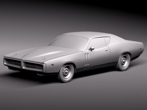 Dodge Charger 1971 3D Модель