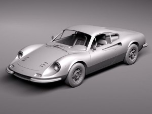 Ferrari Dino 246 GT 1969 Modèle 3D