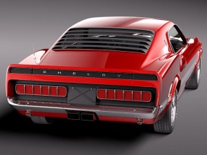 Shelby Mustang GT500 1969 3D Model