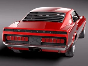 Shelby Mustang GT500 1969 3D Model