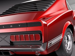 Shelby Mustang GT500 1969 3D Model