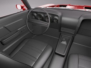 Shelby Mustang GT500 1969 3D Model