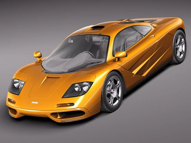McLaren F1 1994-1998 3D Model .c4d .max .obj .3ds .fbx .stl .blend 