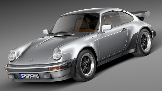 Porsche 911 930 Turbo 1975 3D Модель .c4d .max .obj .3ds .fbx .stl .blend 