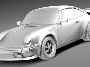 Porsche 911 930 Turbo 1975 3D Модель