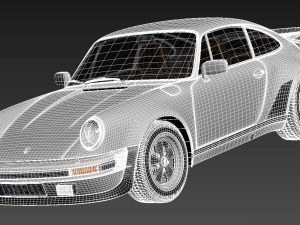 Porsche 911 930 Turbo 1975 3D Модель