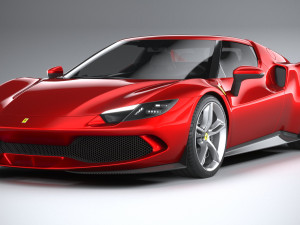 Ferrari 296 GTB 2022 3D Модель