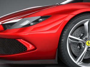 Ferrari 296 GTB 2022 3D Модель