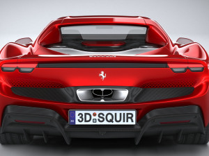 Ferrari 296 GTB 2022 3D Модель