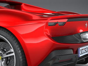 Ferrari 296 GTB 2022 3D Модель