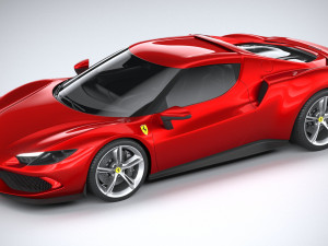Ferrari 296 GTB 2022 3D Модель