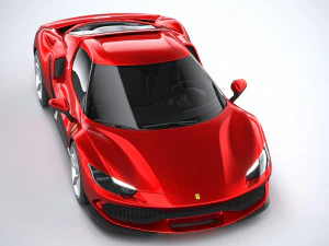 Ferrari 296 GTB 2022 3D Model