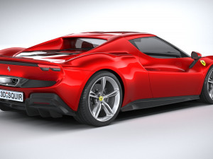 Ferrari 296 GTB 2022 3D Модель