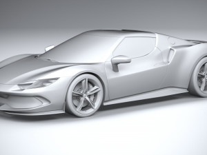Ferrari 296 GTB 2022 3D Модель