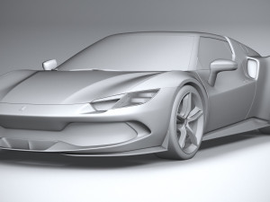 Ferrari 296 GTB 2022 3D Модель