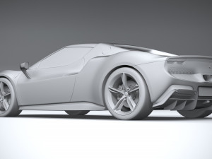 Ferrari 296 GTB 2022 3D Модель