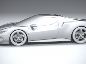 Ferrari 296 GTB 2022 3D Модель