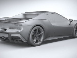 Ferrari 296 GTB 2022 3D Модель