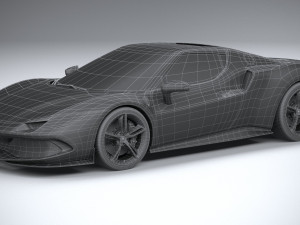 Ferrari 296 GTB 2022 3D Модель