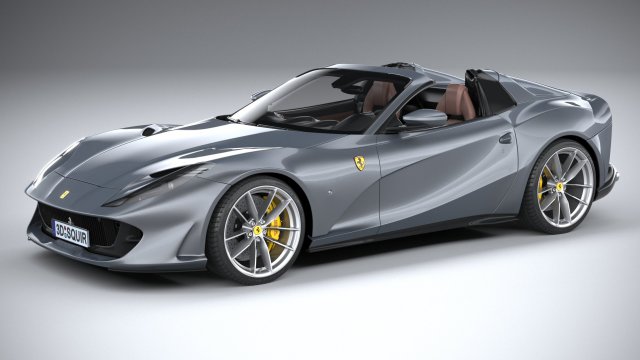Ferrari 812 GTS 2020 Modèle 3D .c4d .max .obj .3ds .fbx .stl .blend 