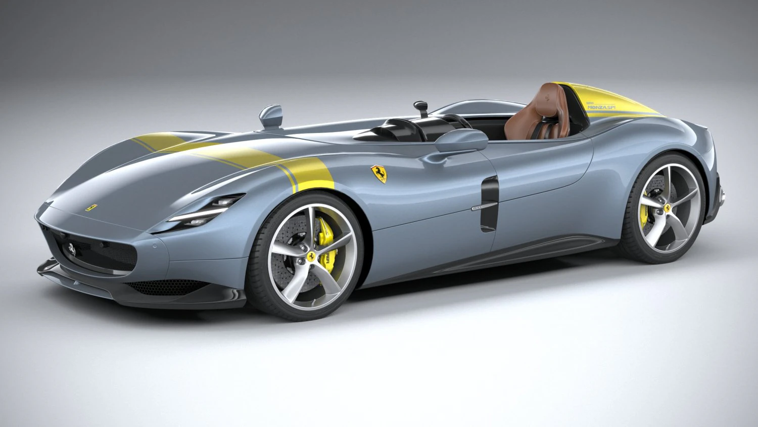 Ferrari Monza SP1 2019 3D Model .c4d .max .obj .3ds .fbx .stl .blend 