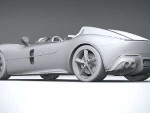 Ferrari Monza SP2 2019 3D Model