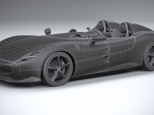 Ferrari Monza SP2 2019 3D Model