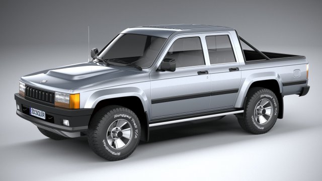 Generic Pickup 1980 3D 模型 .c4d .max .obj .3ds .fbx .stl .blend