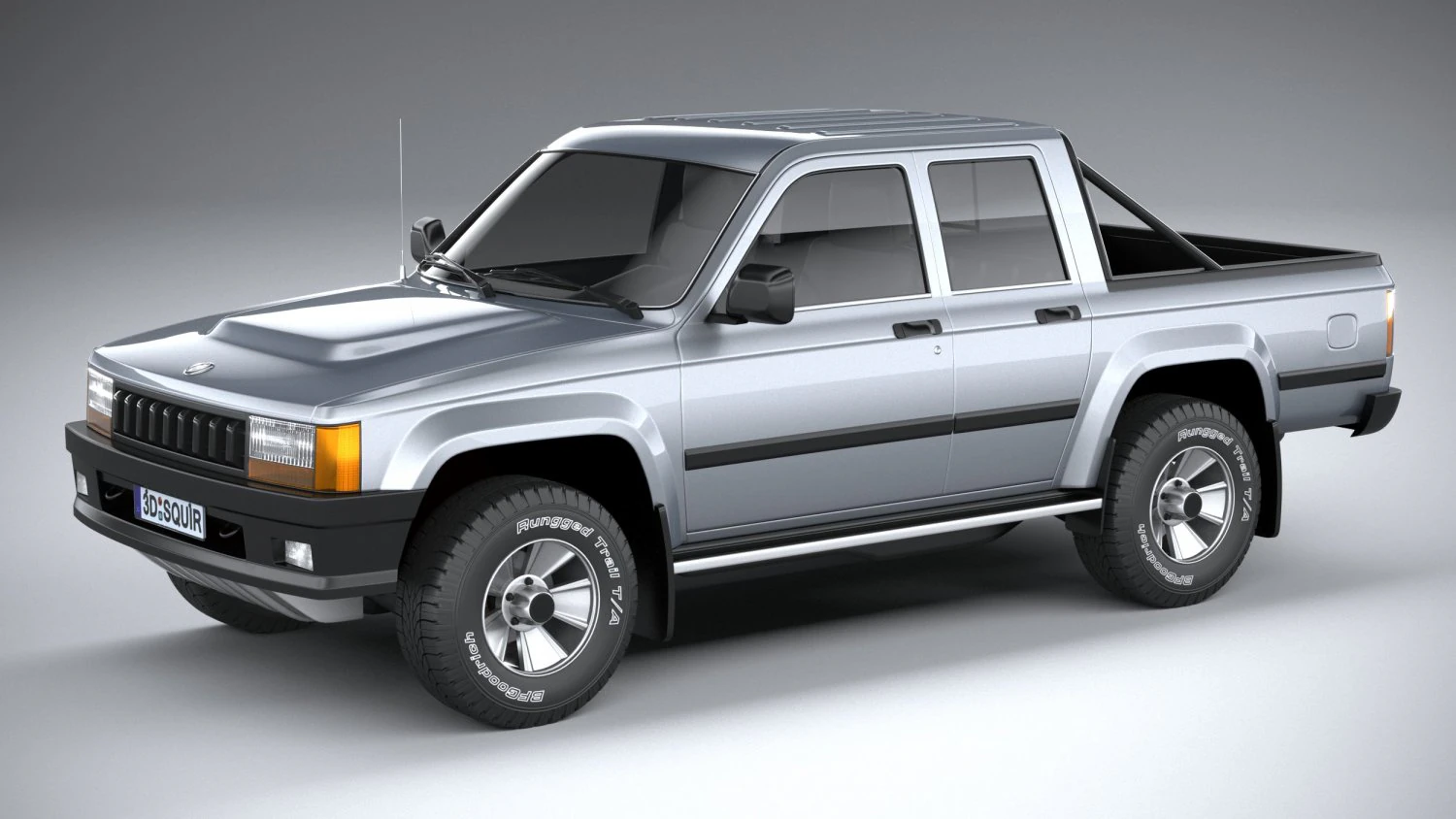 Generic Pickup 1980 3D Model .c4d .max .obj .3ds .fbx .stl .blend 
