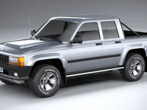 Универсальный пикап 1980 года 3D Модель