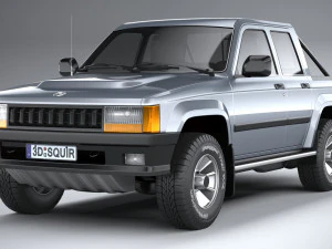 Generic Pickup 1980 3D Model