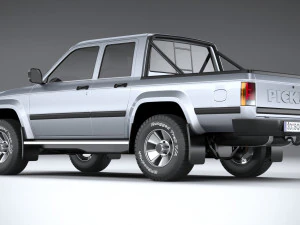 Generic Pickup 1980 3D Model