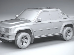 Generic Pickup 1980 3D Model
