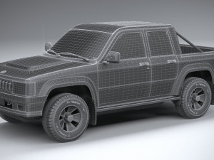 Generic Pickup 1980 3D 模型
