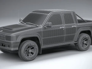 Generic Pickup 1980 3D Model