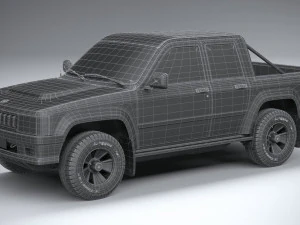 Generic Pickup 1980 3D Model