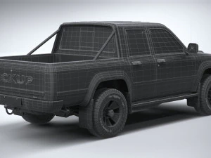 Generic Pickup 1980 3D Model