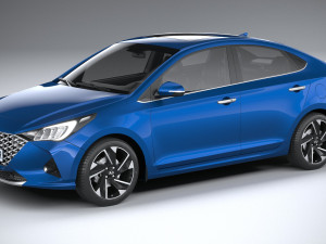 Hyundai Verna 2020 3D मॉडल