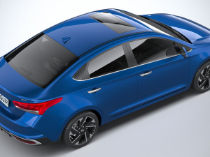 Hyundai Verna 2020 Modelo 3D