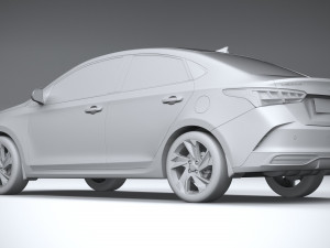 Hyundai Verna 2020 Modelo 3D