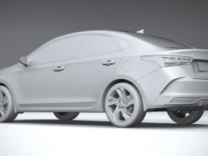 Hyundai Verna 2020 3D Model
