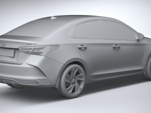 Hyundai Verna 2020 Modelo 3D